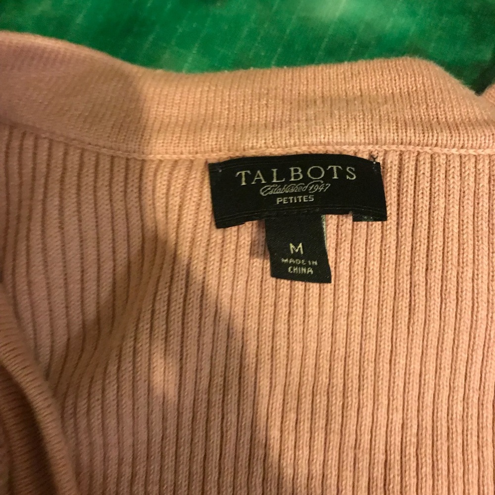 Talbots Petite Pink Ruffle Sweater ❤️ - Picture 3 of 5